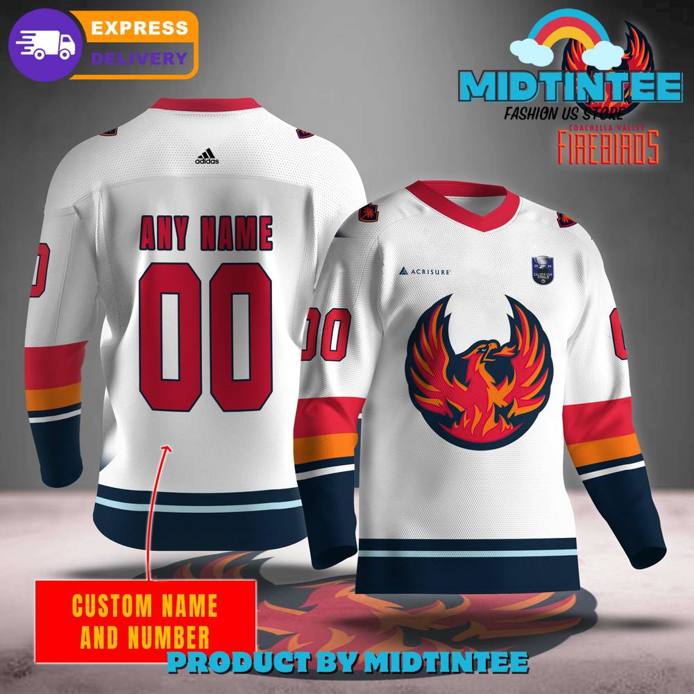 Personalized Ahl Coachella Valley Firebirds Hockey Jersey