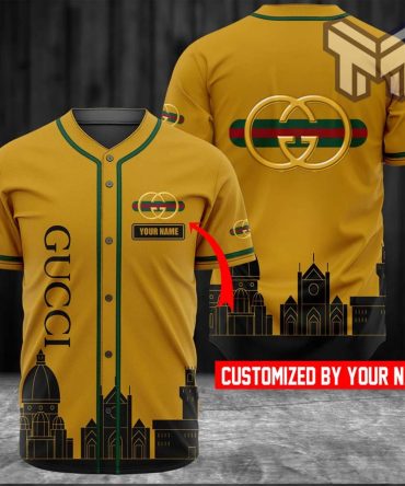 Personalized Gucci Baseball Jersey Shirt Luxury Clothing Clothes Sport Outfit For Men Women Hot  Type02