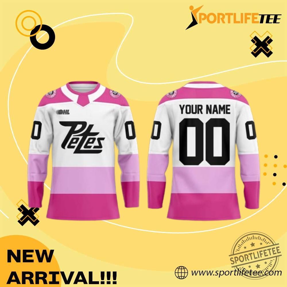 Peterborough Petes 2026 Pink In The Rink Hockey Jersey