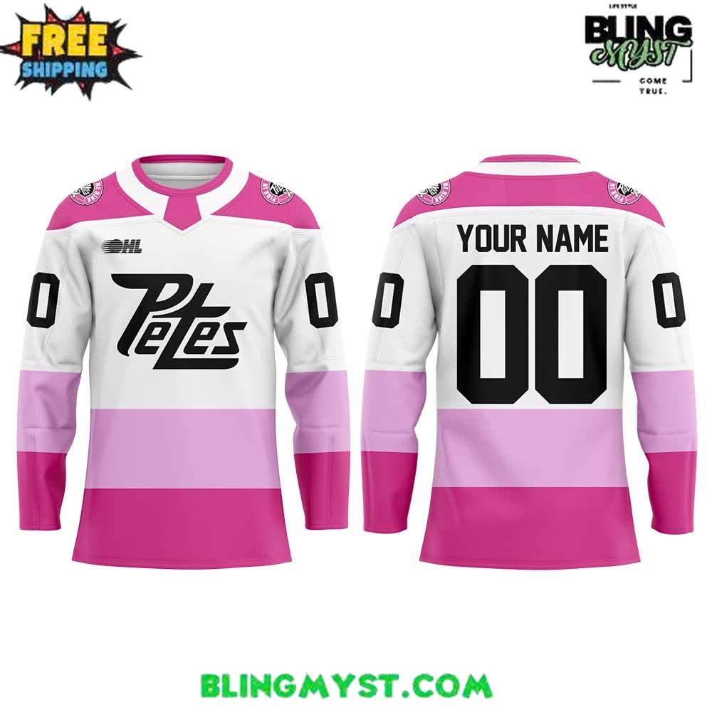 Peterborough Petes Pink In The Rink 2026 Hockey Jersey - Image 2