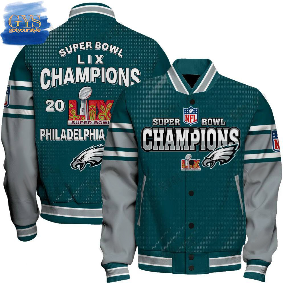 Philadelphia Eagles Super Bowl Lix Baseball Jacket, Varsity Jacket