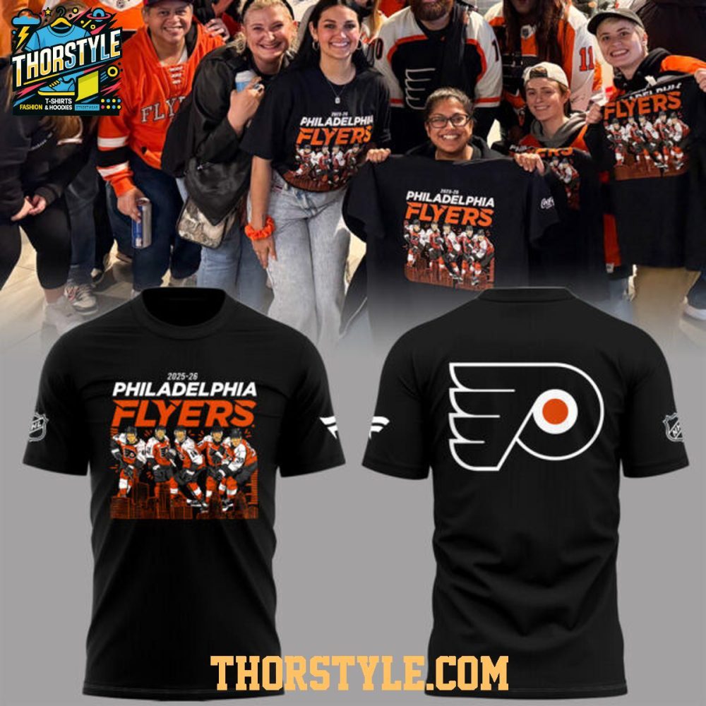 Philadelphia Flyers Home Opener Celebrating 2025-2026 Hoodie T-Shirt - Image 3