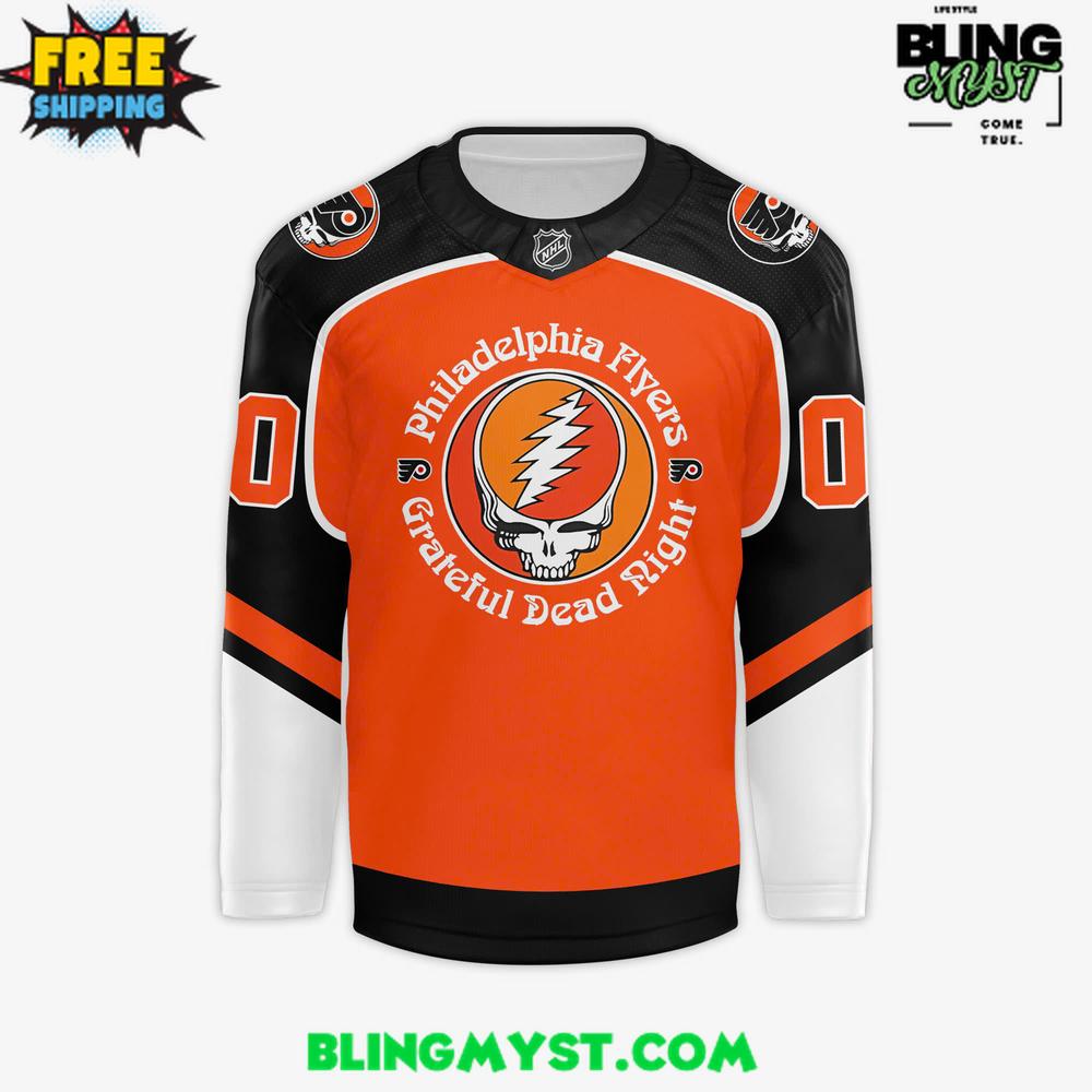 Philadelphia Flyers X Grateful Dead Night Special Edition Hockey Jersey - Image 5