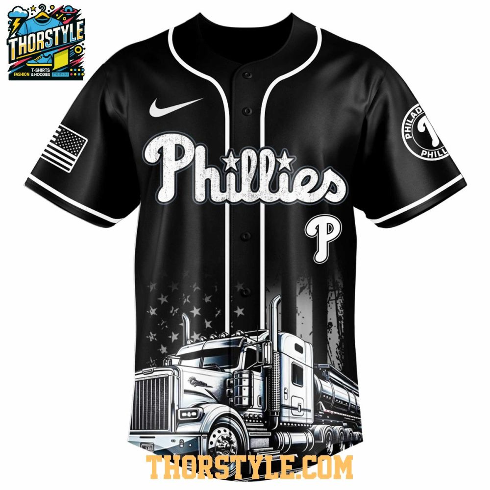 Philadelphia Phillies Nation Truck Driver Appreciation Week 2025 Baseball Jersey - Image 2