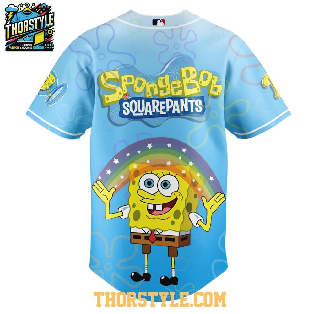 Philadelphia Phillies Spongebob Squarepants 2025 Rainbow Baseball Jersey - Image 3
