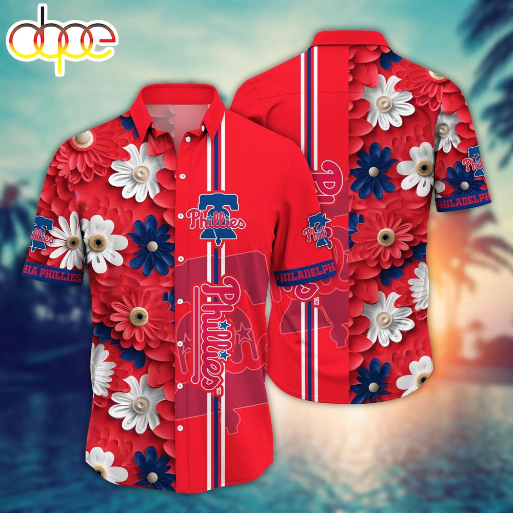 Philadelphia Phillies Summer Flower Hawaii Shirts