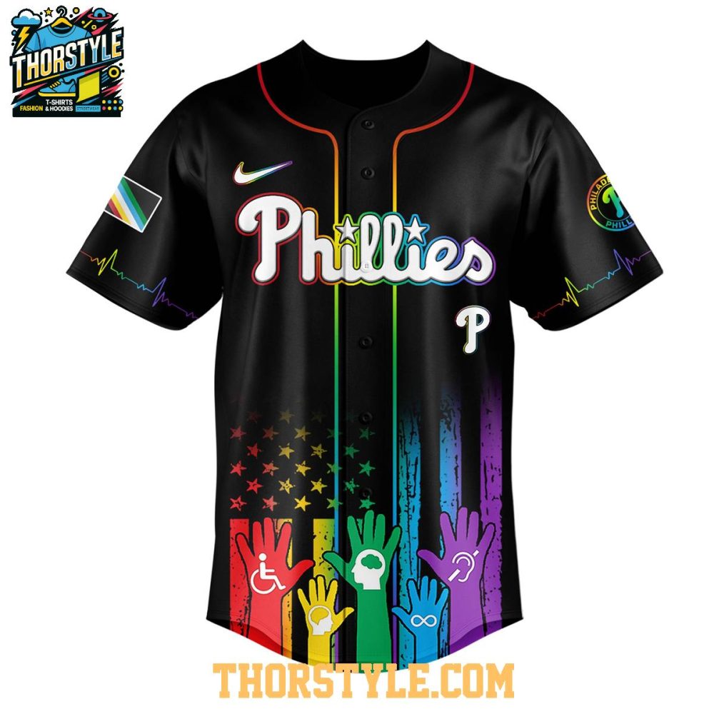Philadelphia Phillies Support Disability Pride Month 2025 Baseball Jersey - Image 2