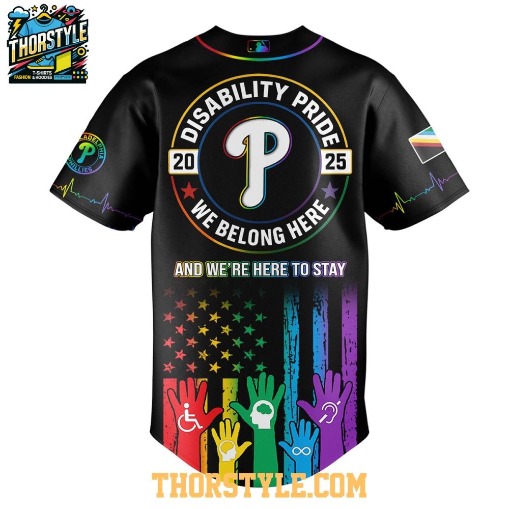 Philadelphia Phillies Support Disability Pride Month 2025 Baseball Jersey - Image 3
