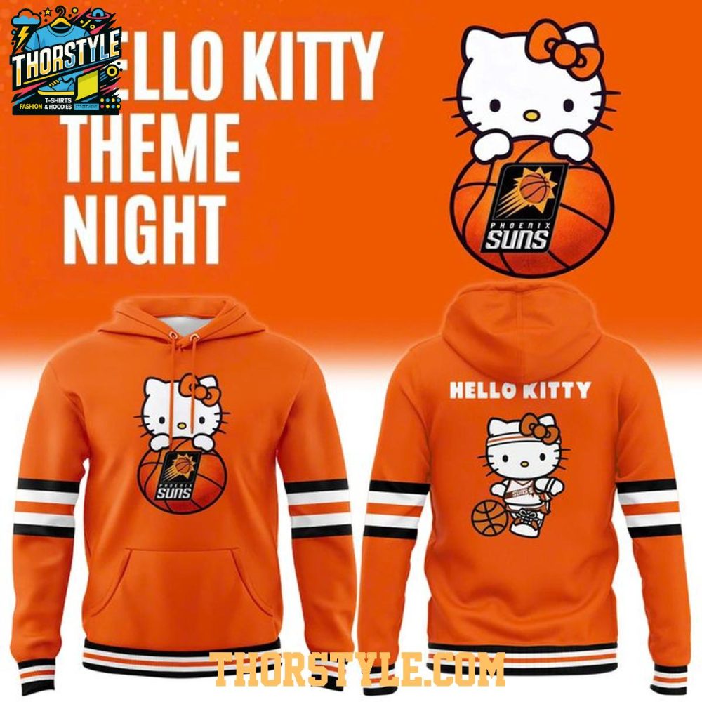 Phoenix Suns X Hello Kitty Theme Night 2026 Nba Crossover Hoodie T-Shirt
