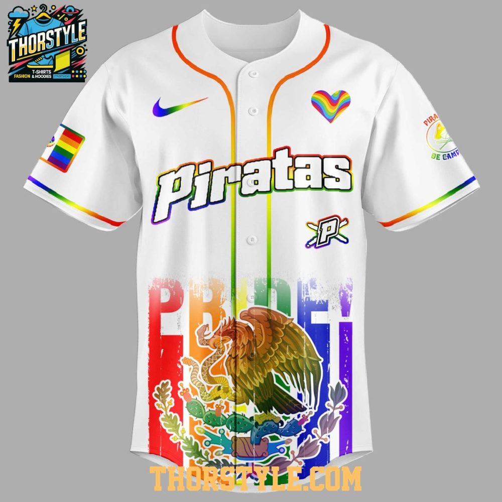 Piratas De Campeche 2025 Happy Pride Month Baseball Jersey - Image 2