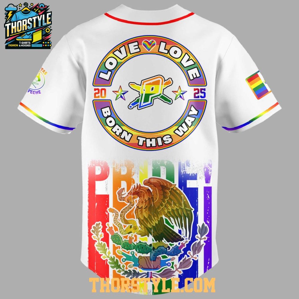 Piratas De Campeche 2025 Happy Pride Month Baseball Jersey - Image 3