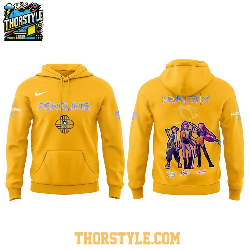 Pittsburgh Penguins Kpop Demon Hunters 2025 Takedown Hoodie T-Shirt - Image 2