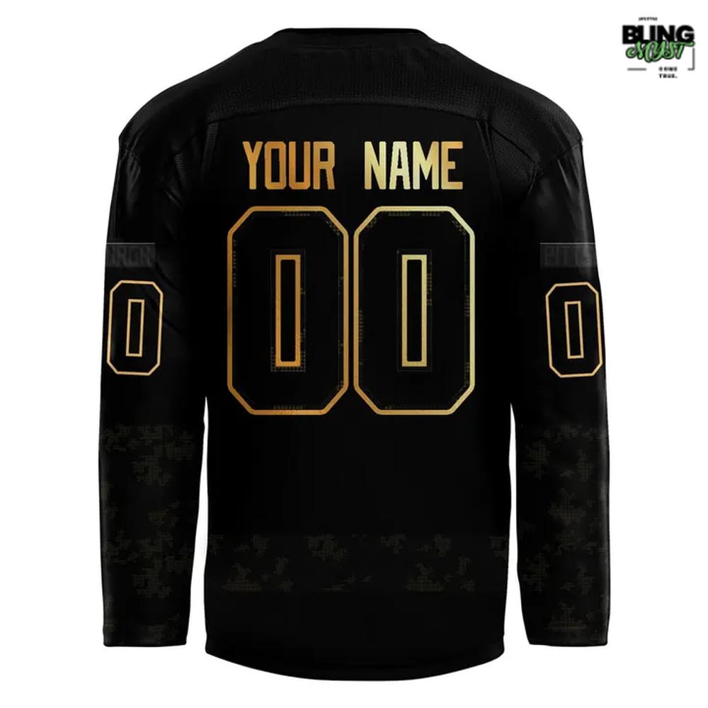 Pittsburgh Penguins Military Night 2025 Hockey Jersey - Image 3