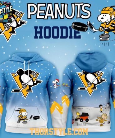 Pittsburgh Penguins Peanuts Hockey Merry Snoopy X-Mas 2025 Hoodie T-Shirt