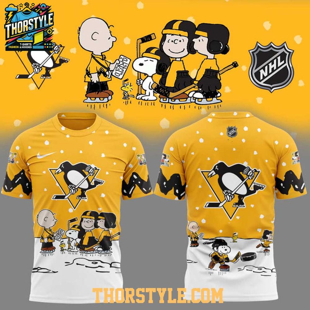 Pittsburgh Penguins Peanuts Night 2026 Nhl Game Hoodie T-Shirt - Image 2