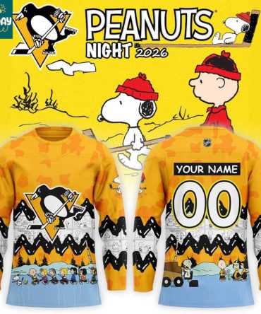 Pittsburgh Penguins Peanuts Snoopy New Year'S Eve 2026 Personalized Hockey Jersey