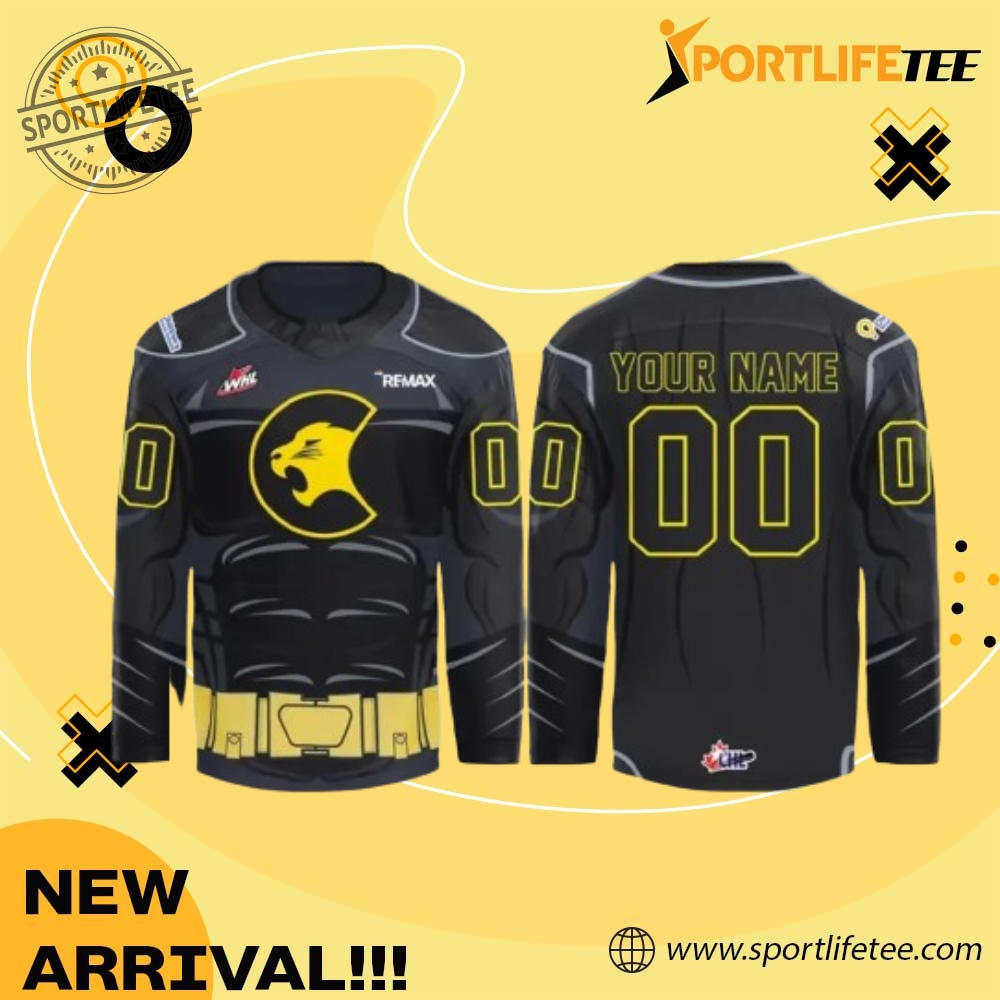 Prince George Cougars Batman 2026 Hockey Jersey