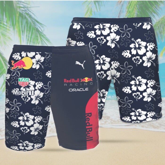 Red Bull Racing Oracle Hawaiian Beach Set Hawaiian Shirt And Short For Summer (Shirt Only) - Image 3