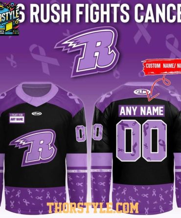 Rapid City Rush Hockey Fights Cancer 2026 Personalized Jersey
