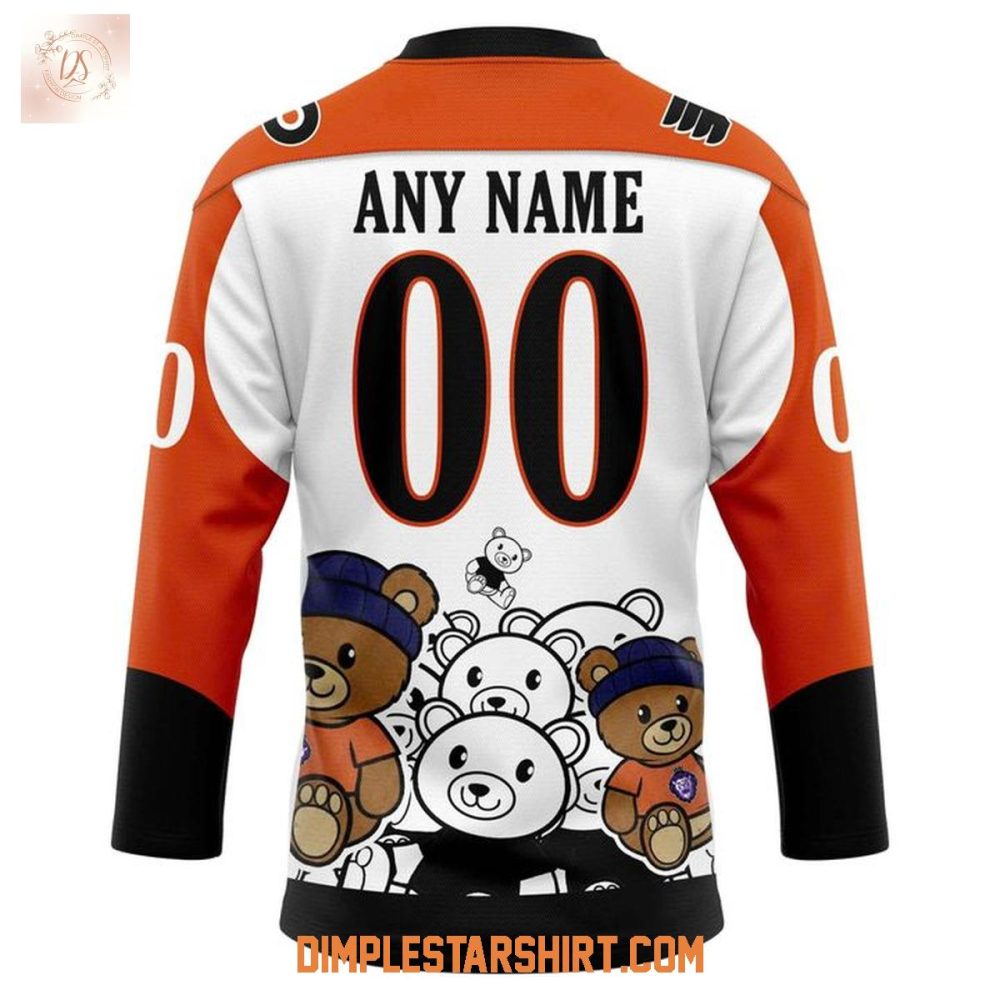 Reading Royals Vs Philadelphia Flyers Night Teddy Bear Toss Jersey - Image 3