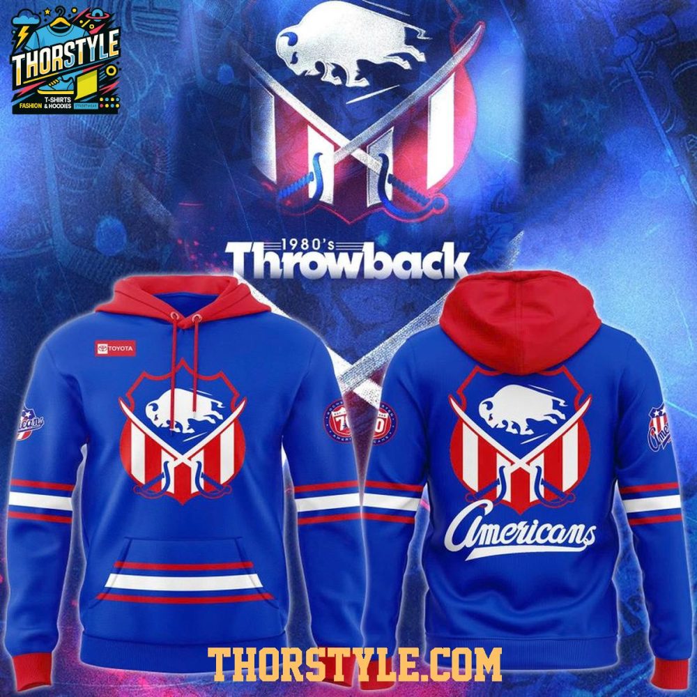 Rochester Americans 1980'S Throwback 2026 Night Celebration Hoodie
