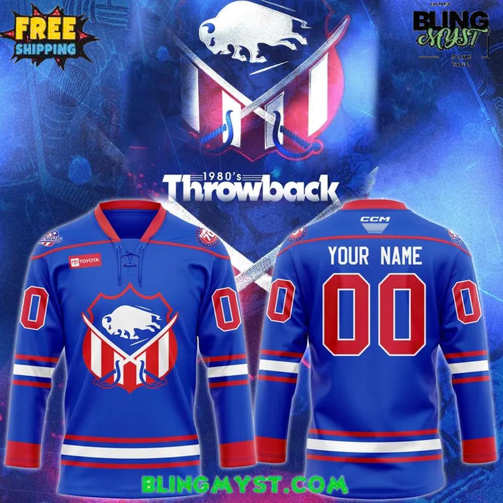 Rochester Americans 1980'S Throwback Night Hockey Jersey