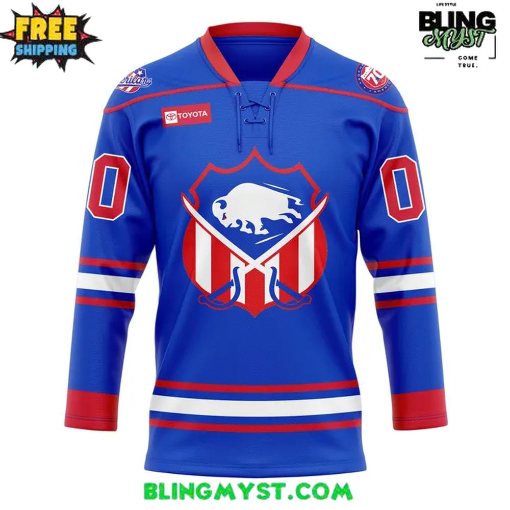 Rochester Americans 1980'S Throwback Night Hockey Jersey - Image 2