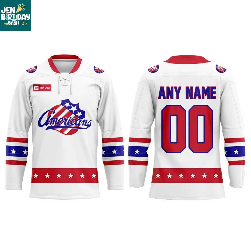 Rochester Americans 70Th Anniversary Throwback 2025-2026 Personalized Hockey Jersey - Image 2