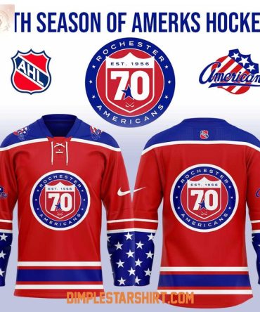 Rochester Americans 70Th Season Of Amerks Hockey Jersey