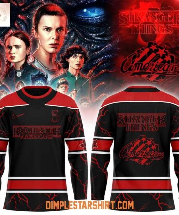 Rochester Americans Stranger Things 5 Hockey Jersey