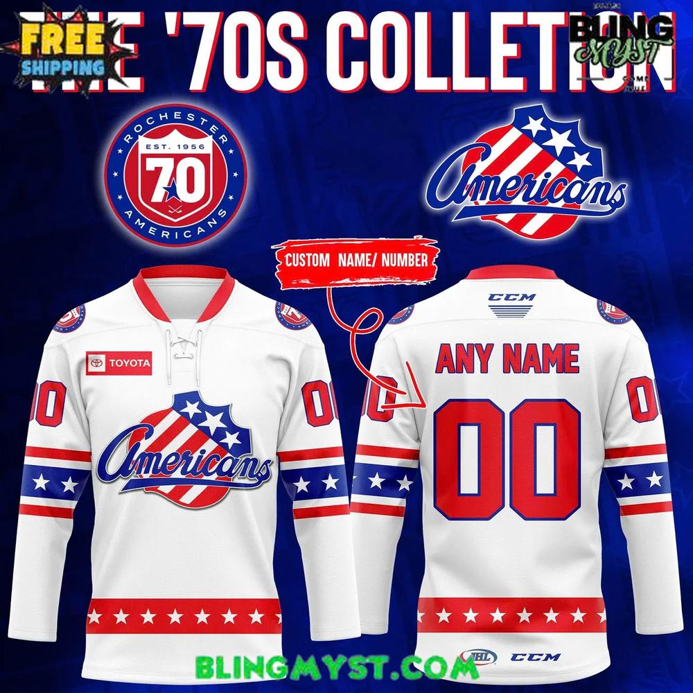 Rochester Americans The '70S Colletion Special Edition Hockey Jersey