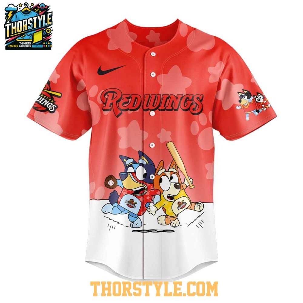 Rochester Red Wings Bluey And Bingo Anniversary 2025 Baseball Jersey - Image 2
