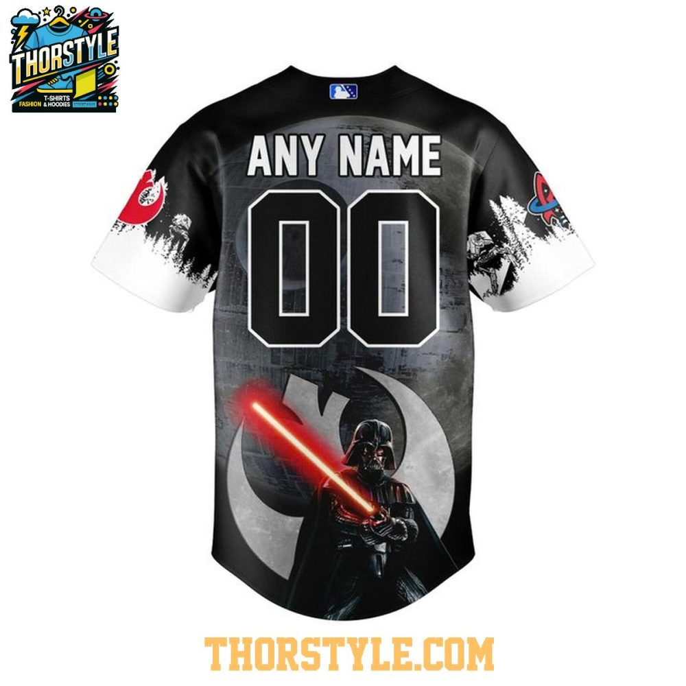 Rocket City Trash Pandas Star Wars Night 2026 Personalized Baseball Jersey - Image 3