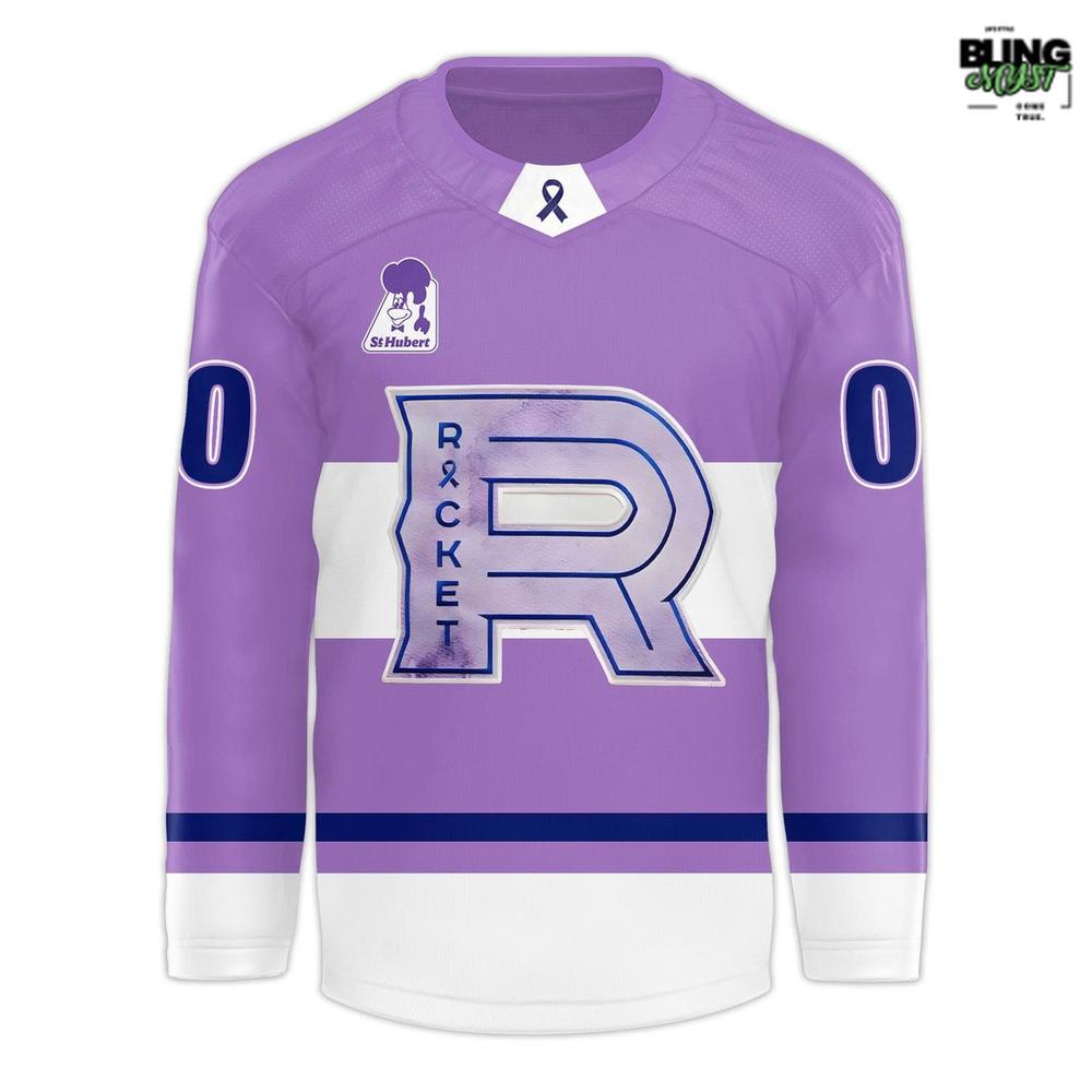 Rocket De Laval 2025 Hockey Fights Cancer Hockey Jersey - Image 2