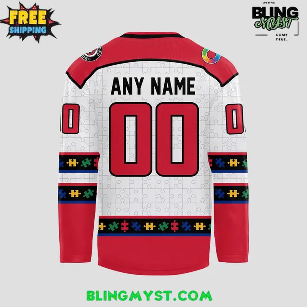 Rockford Icehogs Autism Awareness 2026 Hockey Jersey - Image 3