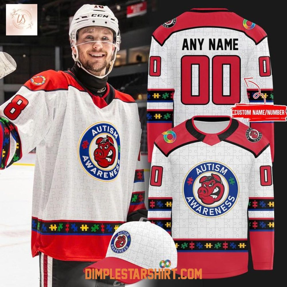 Rockford Icehogs Autism Awareness Night Jersey
