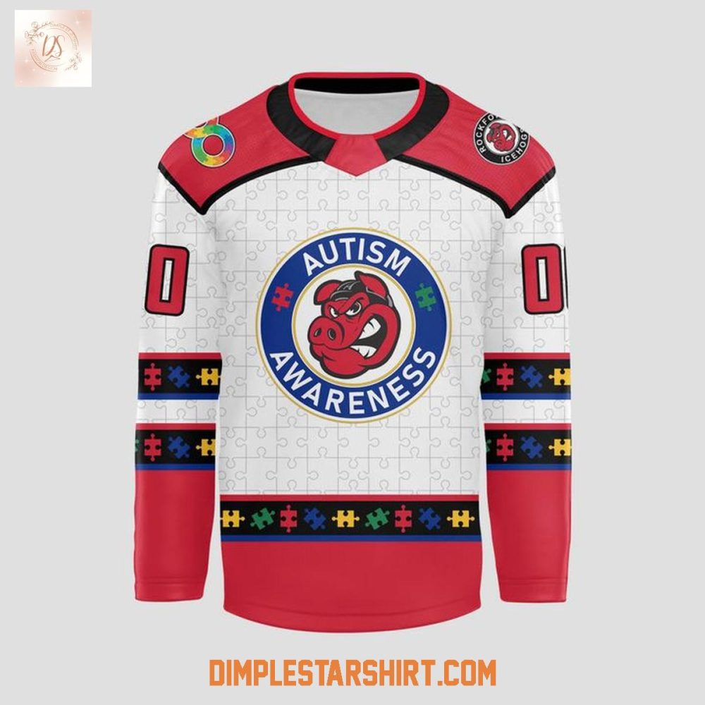 Rockford Icehogs Autism Awareness Night Jersey - Image 2