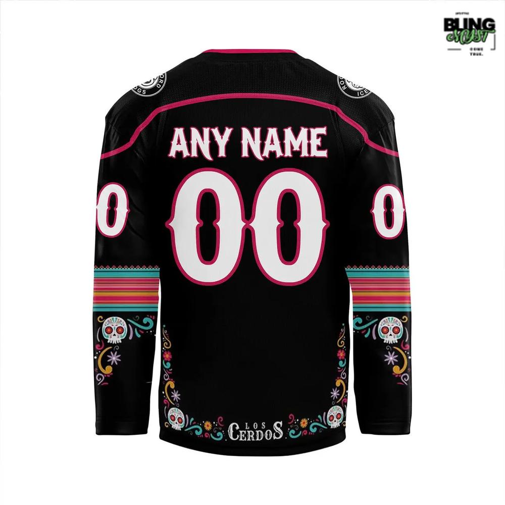 Rockford Icehogs Dia De Los Muertos 2025 Hockey Jersey - Image 3