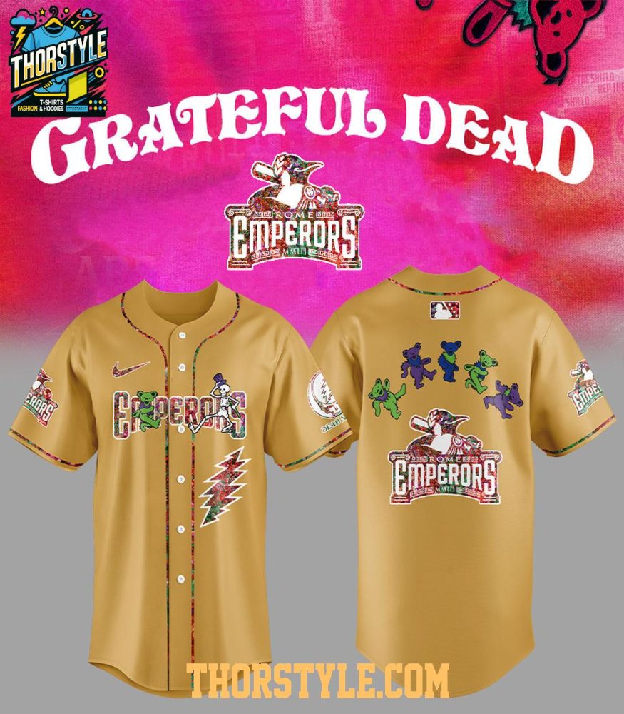 Rome Emperors Grateful Dead 60Th Anniversary 2025 Baseball Jersey