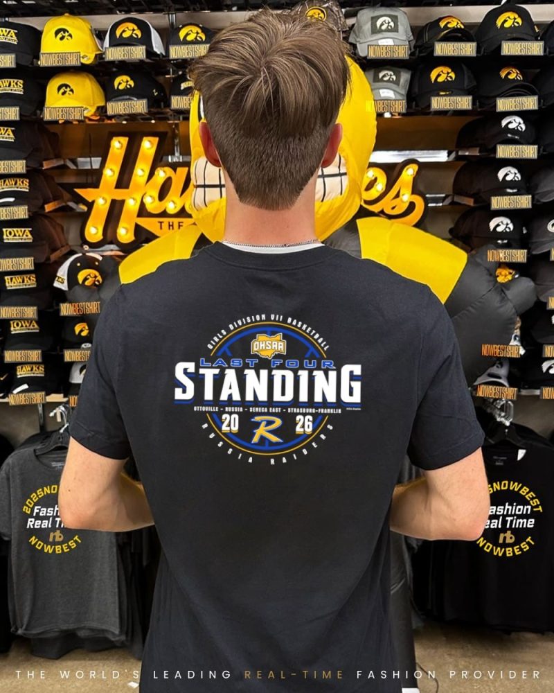 Russia Raiders 2026 Ohsaa Girls Basketball D7 Last Four Standing Shirt - Image 2