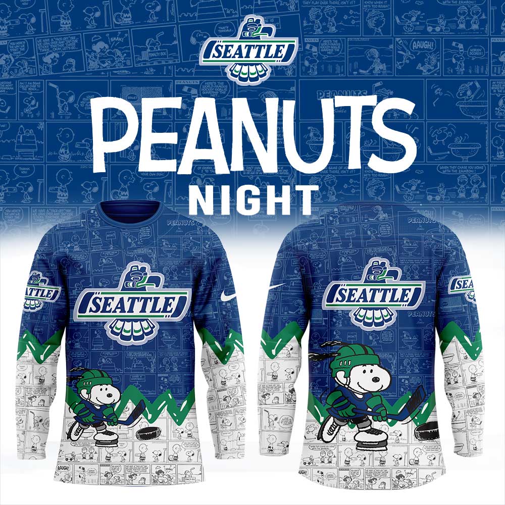 Seattle Thunderbirds 75Th Anniversary Of Peanuts Jersey