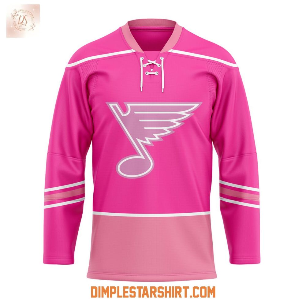 St.Louis Blues Promotions Pink In The Rink Night Hockey Jersey - Image 2