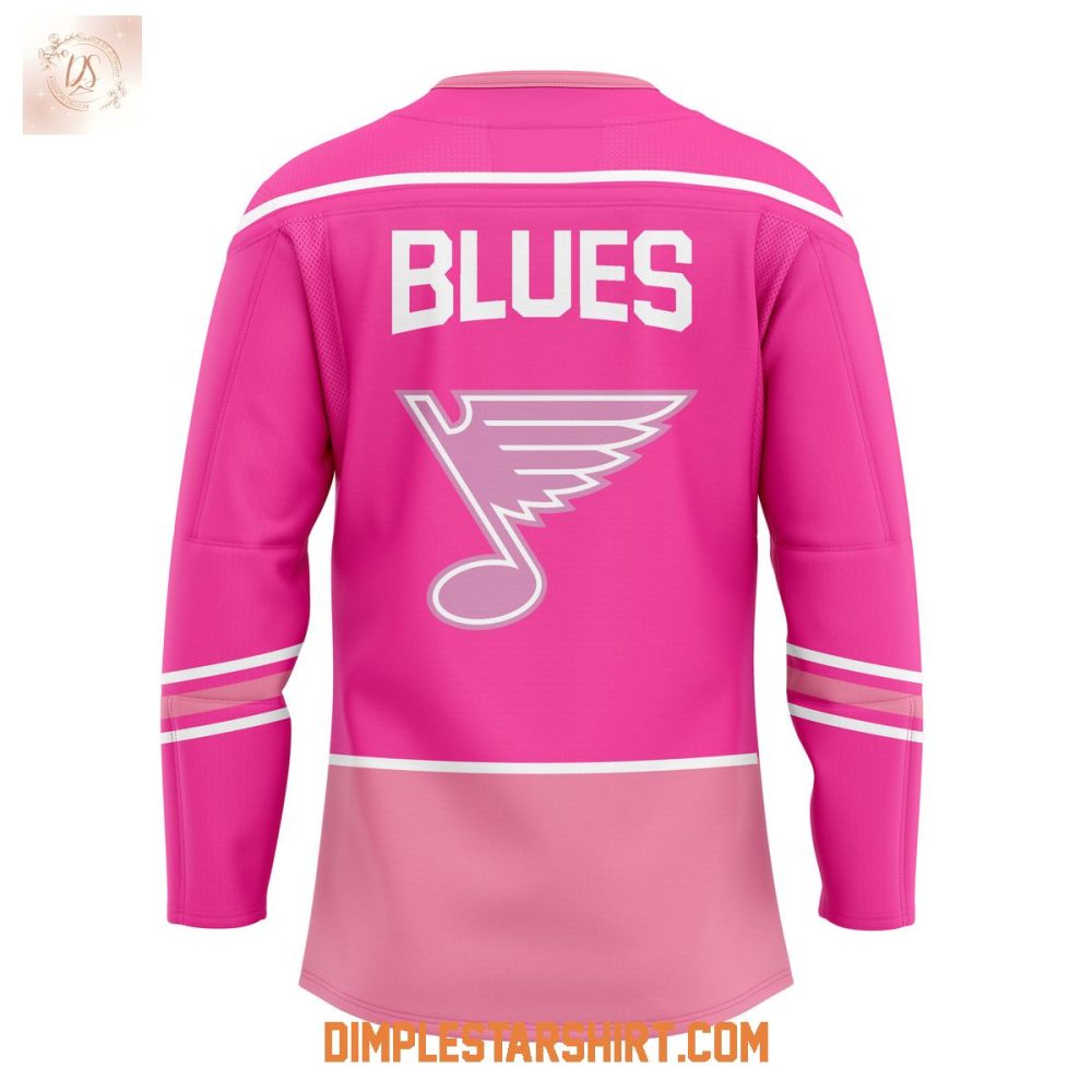 St.Louis Blues Promotions Pink In The Rink Night Hockey Jersey - Image 3