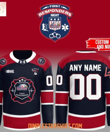 Saginaw Spirit First Responders Night Jersey
