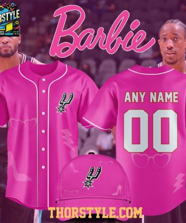 San Antonio Spurs Barbie Game Day All Pink 2026 Personalized Baseball Jersey