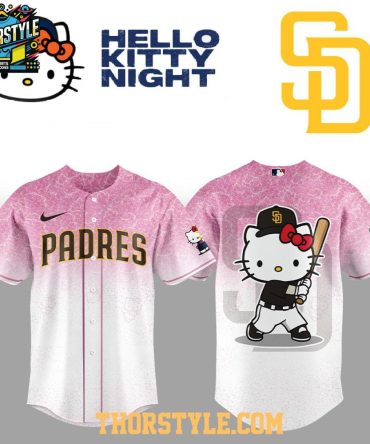 San Diego Padres Hello Kitty Night 2025 Be One Team Baseball Jersey