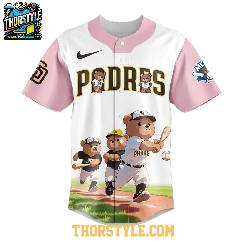 San Diego Padres Teddy Bear 2025 Dream Team Mlb Baseball Jersey - Image 2