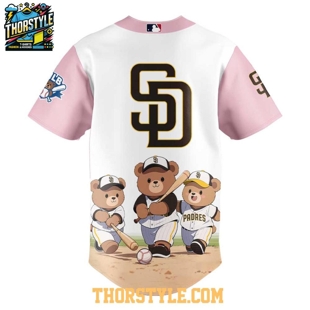 San Diego Padres Teddy Bear 2025 Dream Team Mlb Baseball Jersey - Image 3