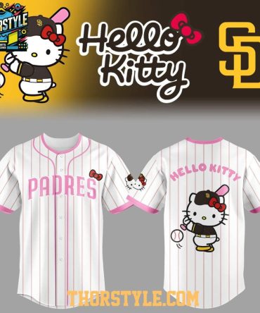 San Diego Padres X Hello Kitty 2026 Night Personalized Baseball Jersey