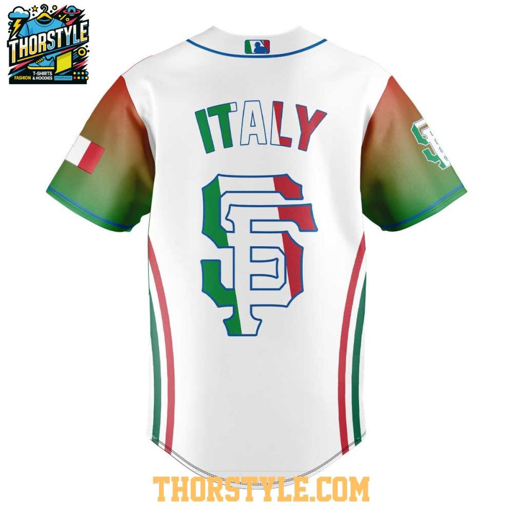 San Francisco Giants Celebrate Italian Heritage Night 2025 Baseball Jersey - Image 3
